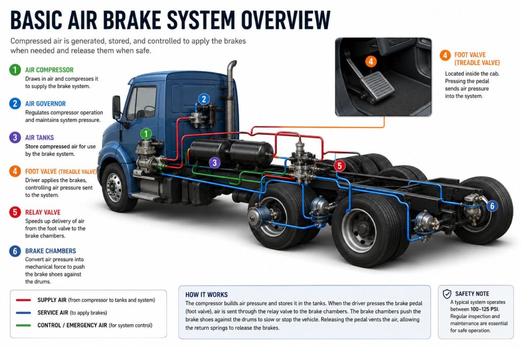 Air Brake Systems Explained - Truck Equipment Atlas