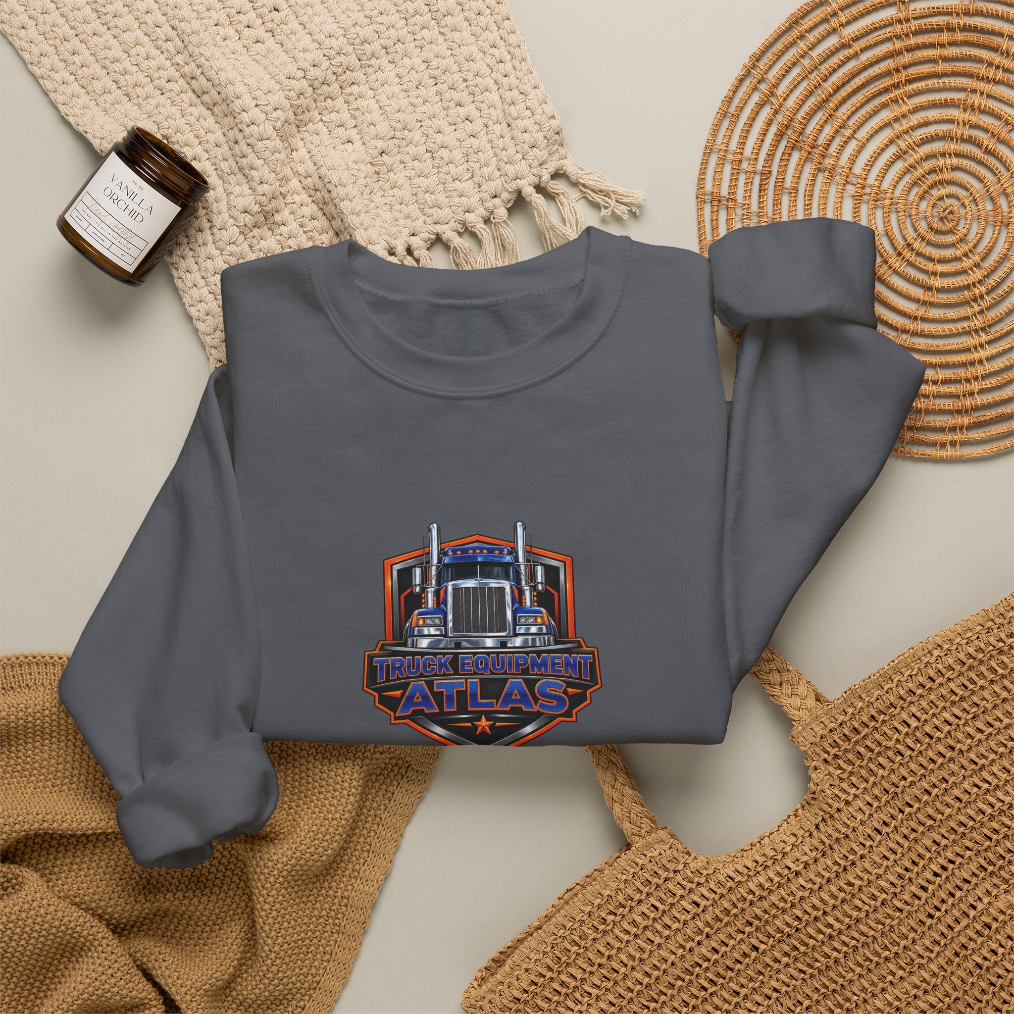 Truck Equipment Atlas Classic Logo Crewneck - Image 8